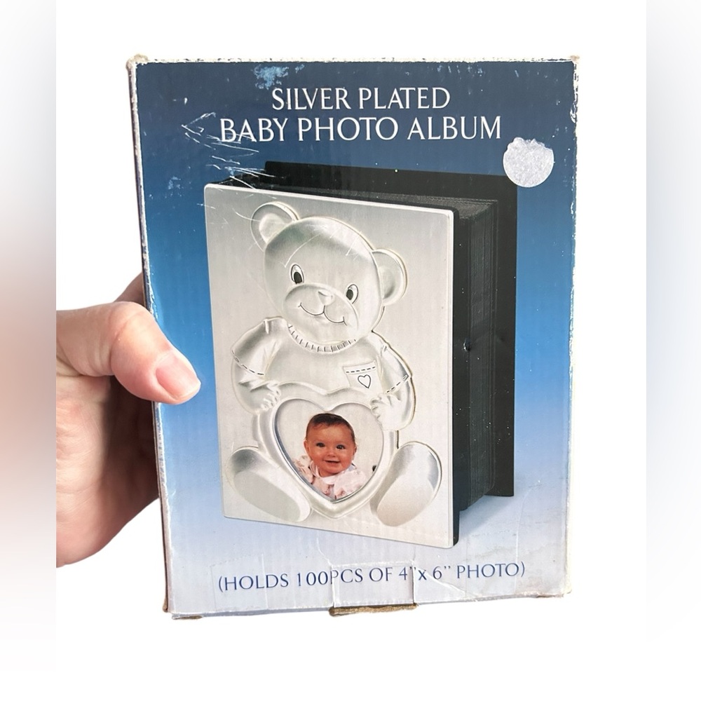 Silver Plated Baby Photo Album